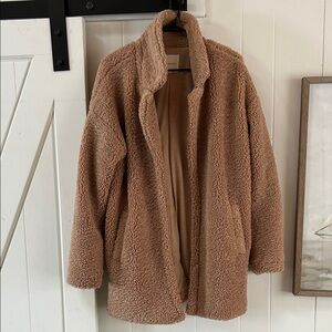 Thread & Supply Warm Tan Teddy Jacket